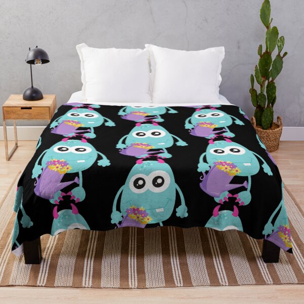 Item preview, Spring Monster, Blue Monster, Colorful Flowers  designed and sold by Hollobaugh1989.