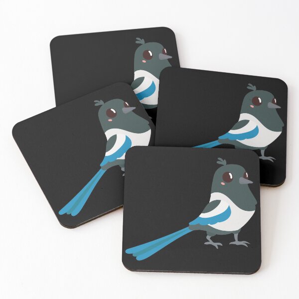 Item preview, Magpie Cute Kawaii Cartoon Illustration For Kids designed and sold by TeeHome.