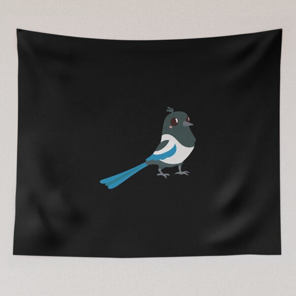 Item preview, Magpie Cute Kawaii Cartoon Illustration For Kids designed and sold by TeeHome.