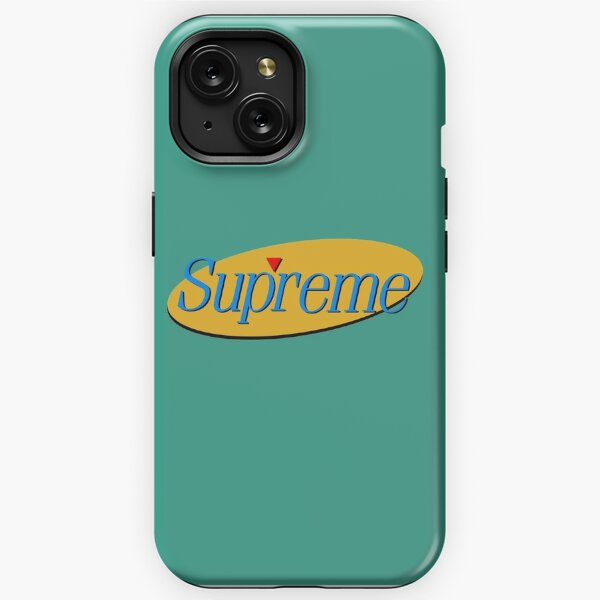 Classic Black Louis Vuitton X Supreme iPhone XS Max Clear Case