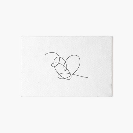 BTS Love Yourself Flower- Minimalist heart