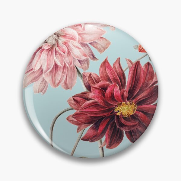 Item preview, Ilustración de dalias vintage designed and sold by Flamin' Galah.