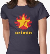 Crimin Brand Fire Star Women's Fitted T-Shirt