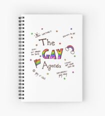 The Gay Agenda notebooks and journals Spiral Notebook