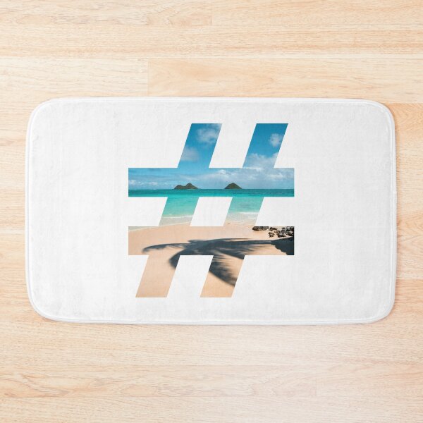 Item preview, Hashtag holidays, beach and coconut trees designed and sold by FashionHeritage.