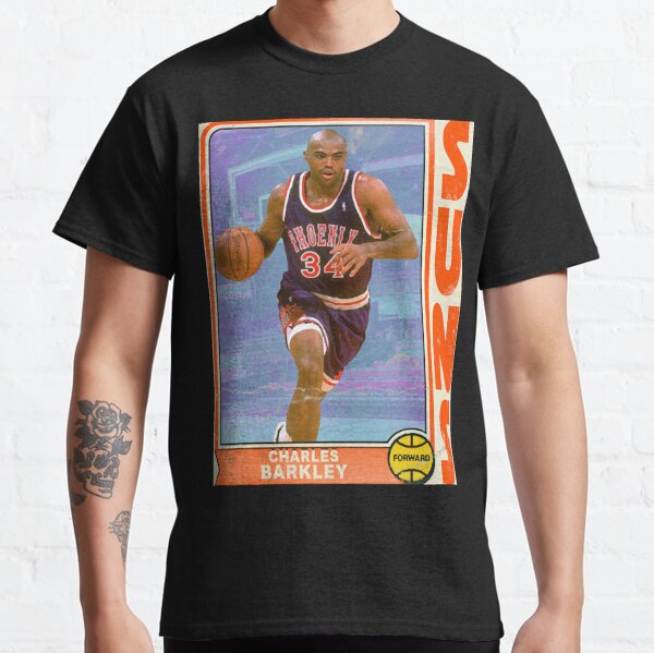 Men's Sports T-Shirt NBA Phoenix Suns 34# Charles Barkley Retro