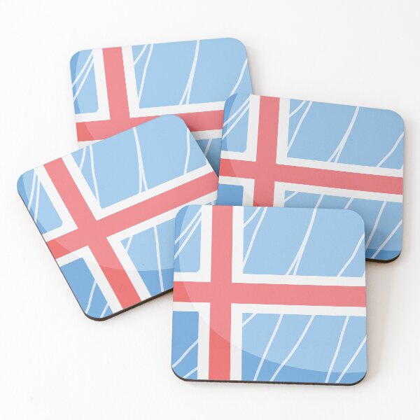 Item preview, Iceland Flag Country Isolated Icon designed and sold by MIDDLX.