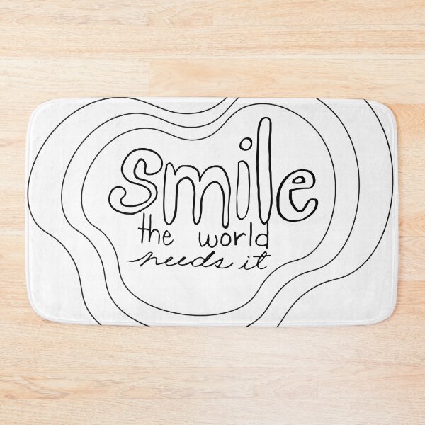 Item preview, Smile Black Outline Text Art designed and sold by lineartdesigns.