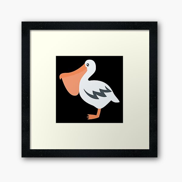 Item preview, Pelican Cute Kawaii Cartoon Illustration For Kids designed and sold by TeeHome.