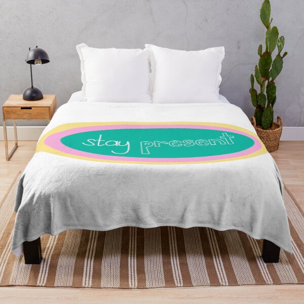 Item preview, Stay Present Colored Text Art designed and sold by lineartdesigns.