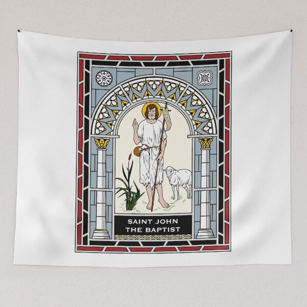 Item preview, ST JOHN THE BAPTIST under STAINED GLASS designed and sold by CatholicSaints.