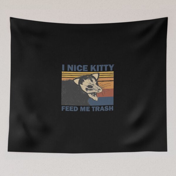 Item preview, I Nice Kitty Feed Me Trash Possum  designed and sold by kinHartleigh.