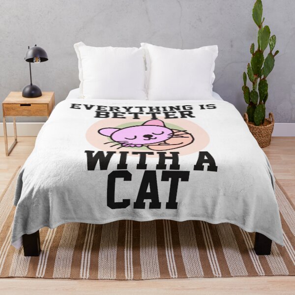 Item preview, Everything is better with a cat designed and sold by papaipapai198.