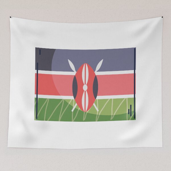Artikelvorschau, Kenia Flagge Land isolierte Symbol entworfen und verkauft von MIDDLX.