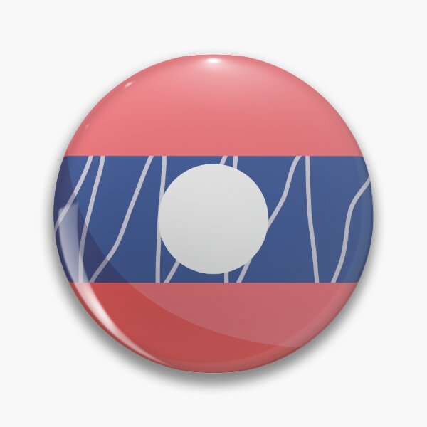 Item preview, Laos Flag Country Isolated Icon designed and sold by MIDDLX.