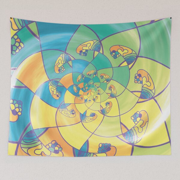 Item preview, Cloudy Amazonian Bliss Hand Drawn Mandala Inspired Artwork designed and sold by swagarray.