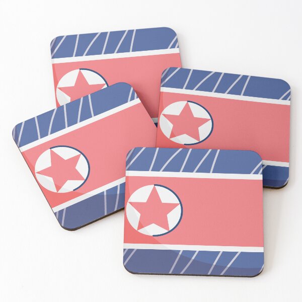 Item preview, North Korea Flag Country Isolated Icon designed and sold by MIDDLX.