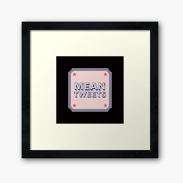 Mean Tweets 2024 election Framed Art Print