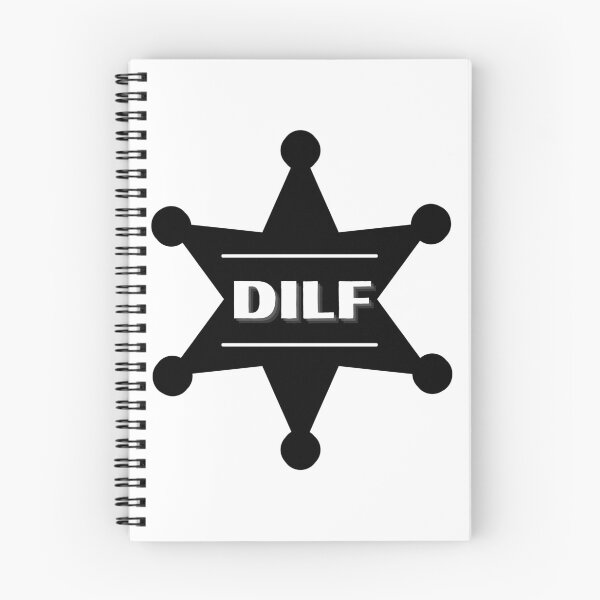 Item preview, DILF Black badge - Hot Dad Badge designed and sold by CaitU.