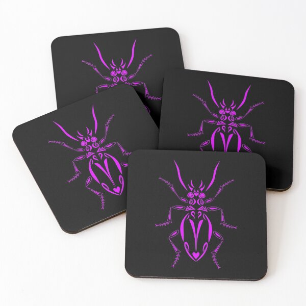 Item preview, Beetle tattoo design purple designed and sold by Marion Yeo.