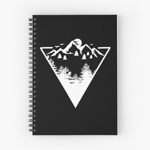 Item preview, Triangle frame artwork with wilderness landscape scene with a lake, road, pine forest and mountains designed and sold by TECHTiFY.
