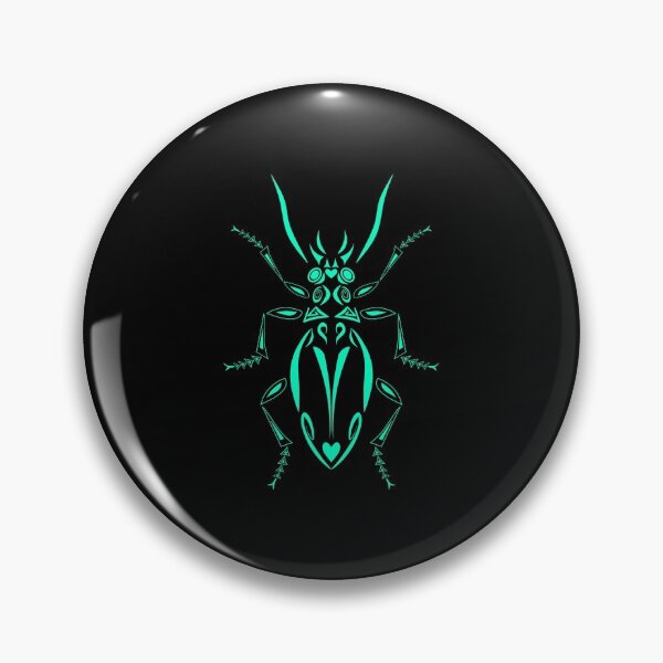 Item preview, Beetle tattoo design turquoise designed and sold by Marion Yeo.