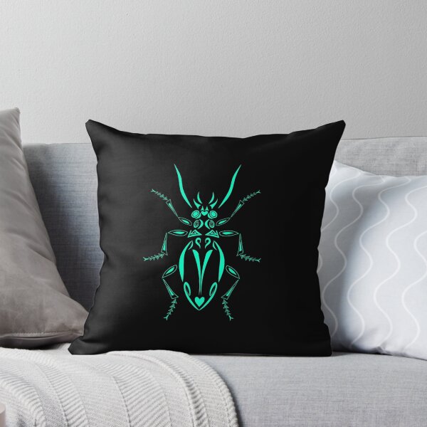 Item preview, Beetle tattoo design turquoise designed and sold by Marion Yeo.
