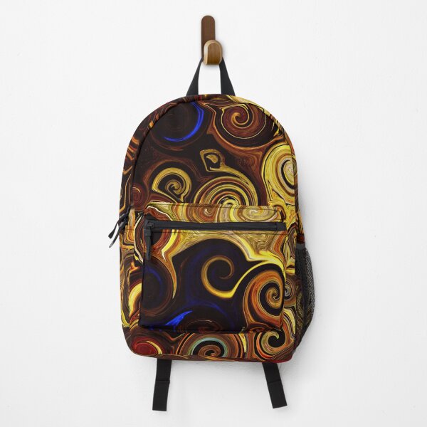 Retro swirls pattern Backpack