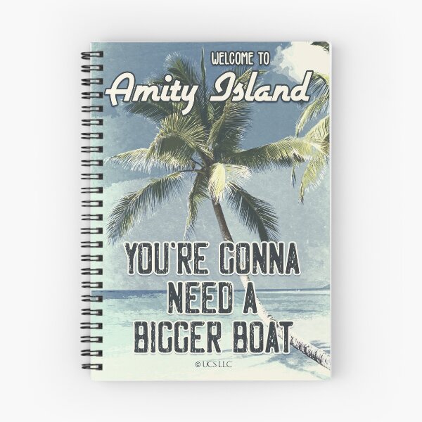 Item preview, JAWS Amity Island Vintage Style Movie Poster You`re Gonna Need A Bigger Boat designed and sold by Naumovski.