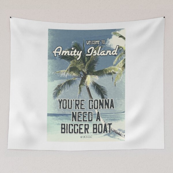 Item preview, JAWS Amity Island Vintage Style Movie Poster You`re Gonna Need A Bigger Boat designed and sold by Naumovski.