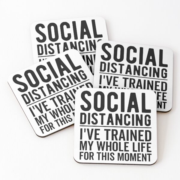 Item preview, Social Distancing Introvert Funny Quote designed and sold by Limatees.