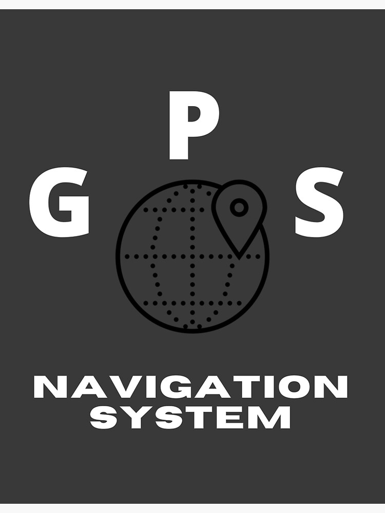 Disover GPS navigation system. Premium Matte Vertical Poster