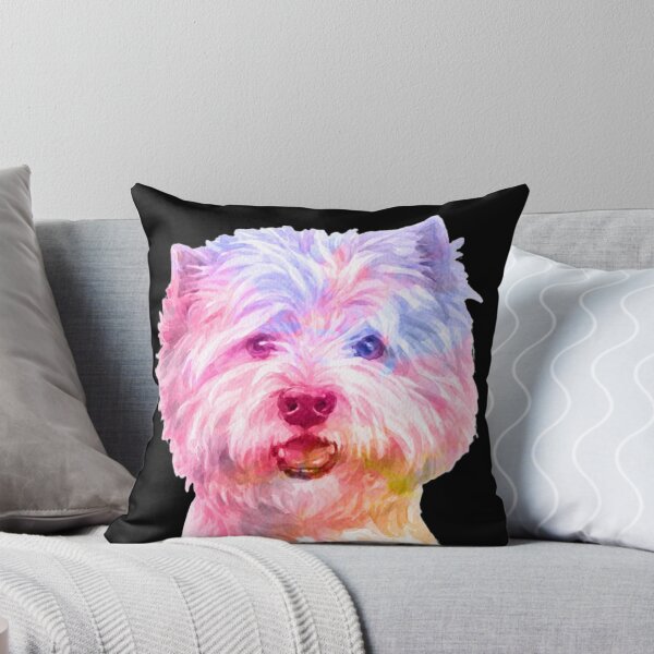 Item preview, Cute West Highland Terrier Dog Lover Portrait Watercolor designed and sold by alaechamlal.