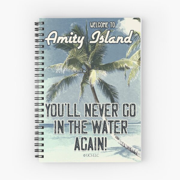 Item preview, JAWS Amity Island Vintage 1975 Style Movie Poster You`ll Never Go In The Water Again designed and sold by Naumovski.