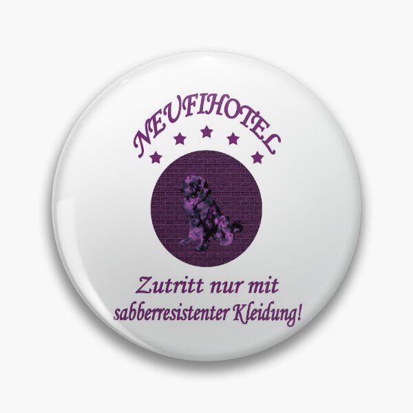Item preview, Newfoundland dog purple Neufihotel drooling designed and sold by Moonyflower.