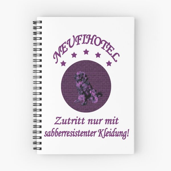 Artikelvorschau, Neufundländer Hund Lila Neufihotel Sabbber entworfen und verkauft von Moonyflower.