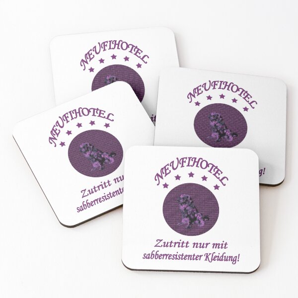 Item preview, Newfoundland dog purple Neufihotel drooling designed and sold by Moonyflower.