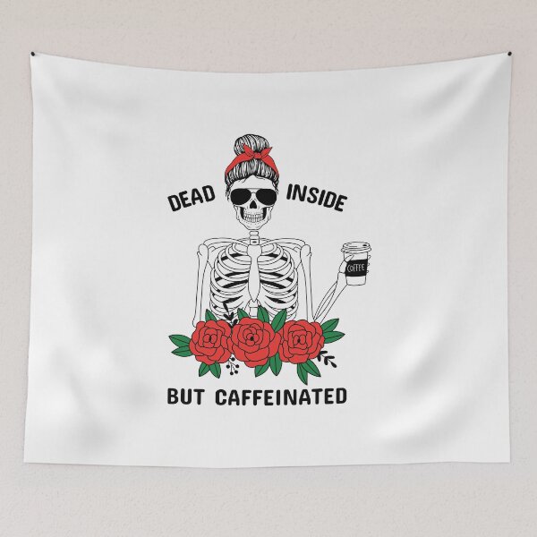 Item preview, Dead Inside But Caffeinated. Coffee lovers. Halloween designed and sold by IrinaOstapenko.