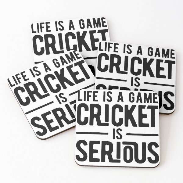 Item preview, life is a game cricket is serious designed and sold by Limatees.