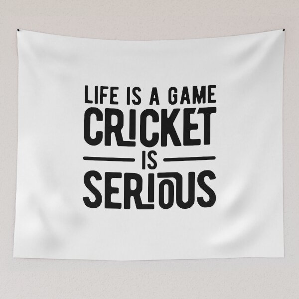 Item preview, life is a game cricket is serious designed and sold by Limatees.