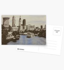 Cleveland skyline ink Postcards