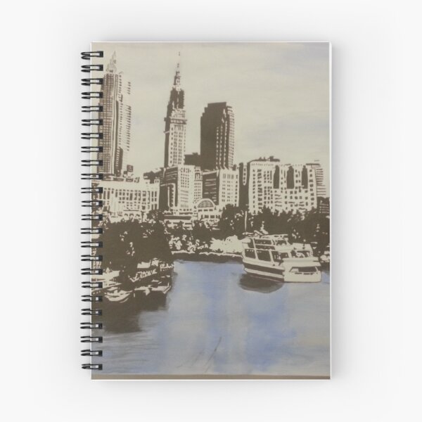Item preview, Cleveland skyline ink designed and sold by Blueland216.