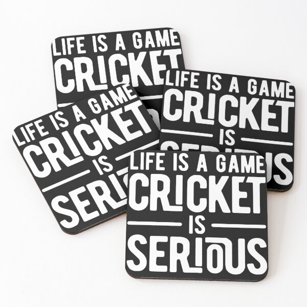 Item preview, life is a game cricket is serious designed and sold by Limatees.