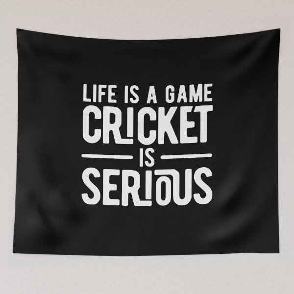Item preview, life is a game cricket is serious designed and sold by Limatees.