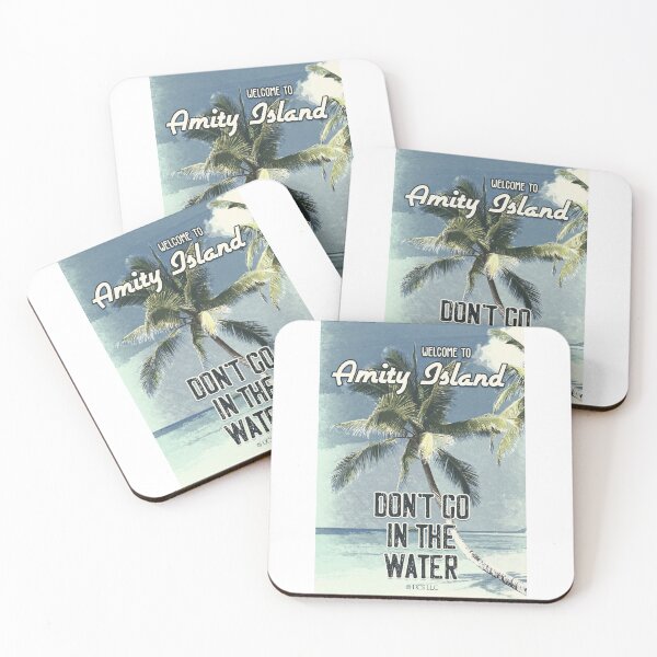 Item preview, JAWS Amity Island Vintage 1975 Style Movie Poster Don`t Go In The Water designed and sold by Naumovski.