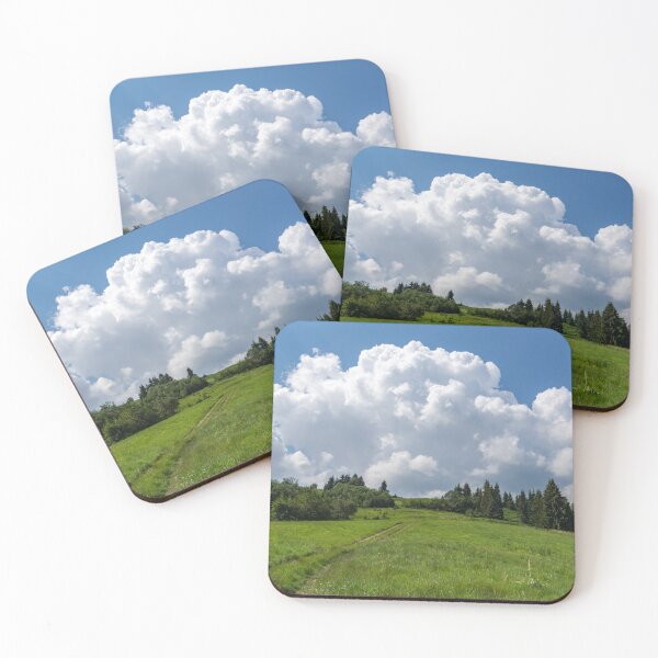 Item preview, Big Sky Country - Wildflower Meadow Road with Spectacular Clouds designed and sold by Georgia Mizuleva.