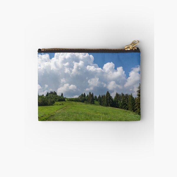 Item preview, Big Sky Country - Wildflower Meadow Road with Spectacular Clouds designed and sold by Georgia Mizuleva.