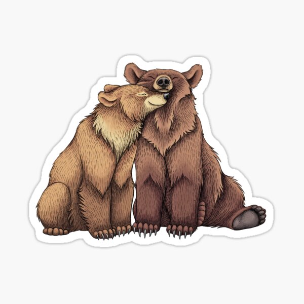 Brown Bear Stickers for Sale | Redbubble