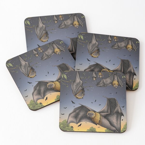 Item preview, Rodrigues Fruit Bats designed and sold by lyndseygreen.