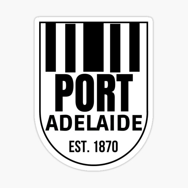"Port Adelaide EST. 1870" Sticker for Sale by Finalstore Redbubble